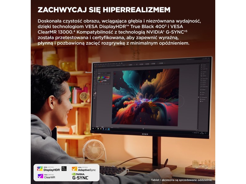 HP OMEN Transcend 31.5 inch UHD 240Hz OLED Gaming Monitor - Transcend 32