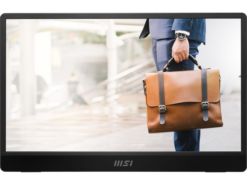 MSI PRO MP161 E2U portable TV/monitor Portable monitor Black 39.6 cm (15.6