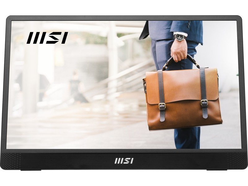 MSI PRO MP161 E2U portable TV/monitor Portable monitor Black 39.6 cm (15.6