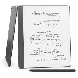 Ebook New Kindle Scribe - 2024 release 10.2” glare-free 32 GB Wi-Fi (Without Lockscreen Ads) with Premium Pen Tungsten