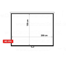 Maclean MC-594 projection screen 2.54 m (100