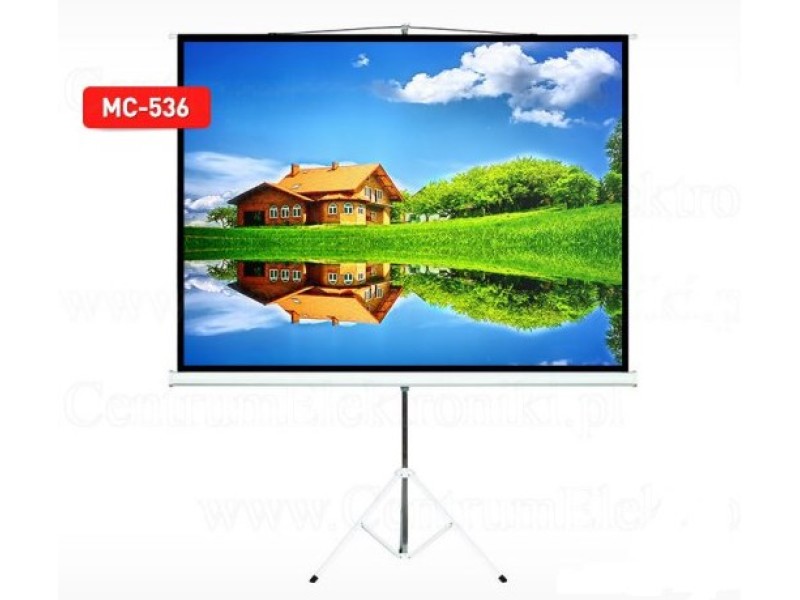 Projection Screen With 200x200 Tripods Maclean MC-680
