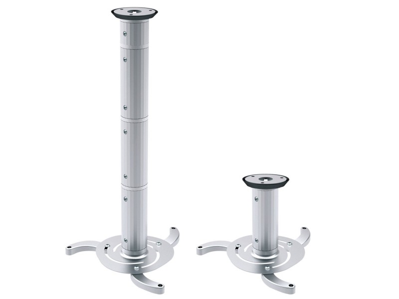 Silver ceiling mount for projectors from 80 mm to 980 mm