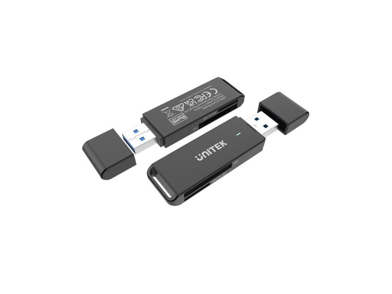 UNITEK Y-9327A card reader USB 3.2 Gen 1 (3.1 Gen 1) Type-A Black