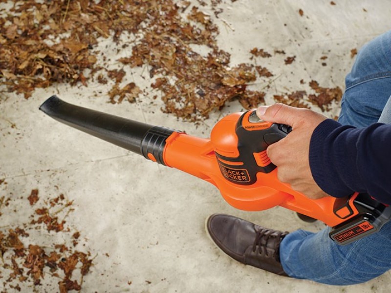 Black & Decker GWC1820PC cordless leaf blower 209 km/h Black, Orange 18 V Lithium