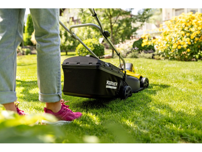 Battery-powered lawnmower KARCHER LMO 2-18 (1.445-400.0) Black, Yellow
