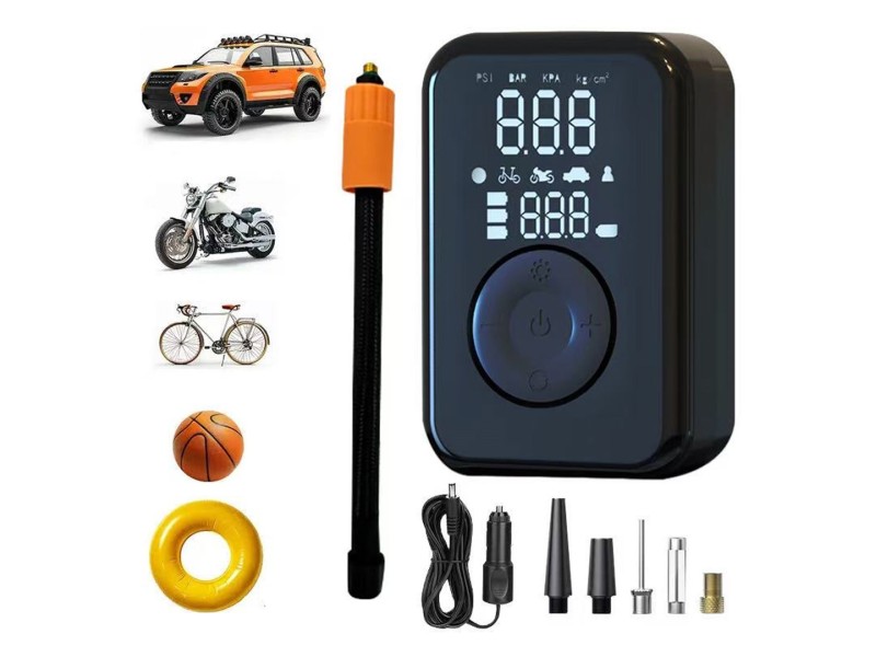 PATONA Electric tire inflator 10.3 bar / 150 PSI Powerbank and LED light Black