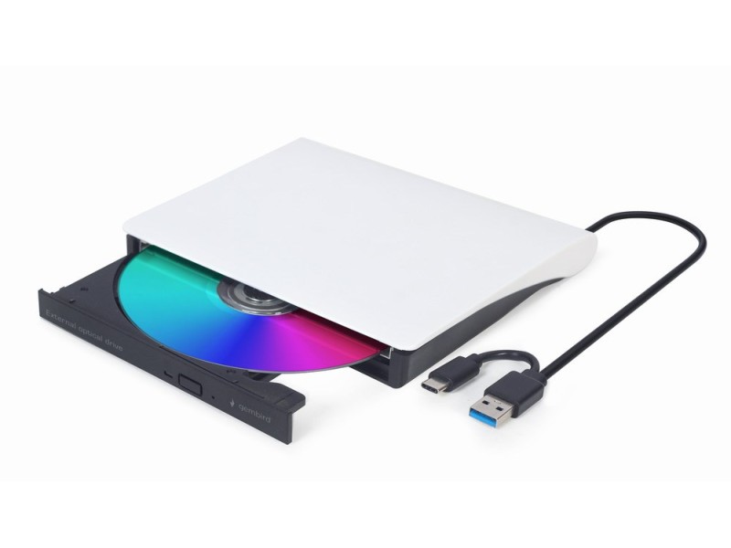 Gembird DVD-USB-031-BW External USB DVD drive, black-white