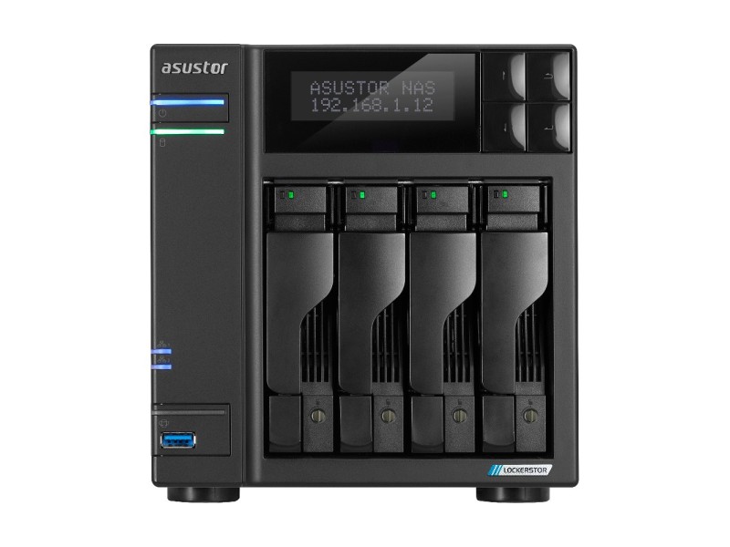 Asustor LOCKERSTOR 4 Gen2 (AS6704T) NAS Desktop Intel® Celeron® N N5105 4 GB DDR4 0 TB ADM Black