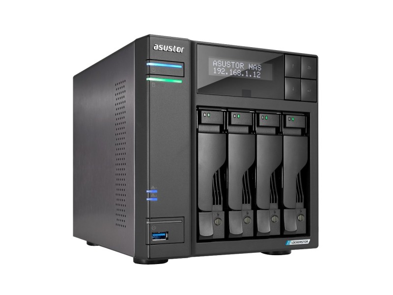Asustor LOCKERSTOR 4 Gen2 (AS6704T) NAS Desktop Intel® Celeron® N N5105 4 GB DDR4 0 TB ADM Black