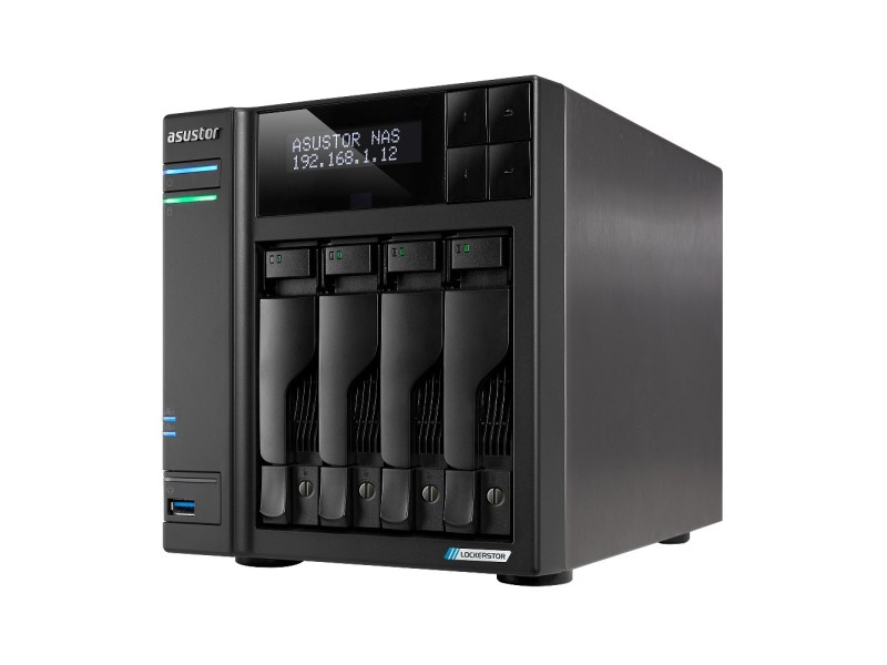 Asustor LOCKERSTOR 4 Gen2 (AS6704T) NAS Desktop Intel® Celeron® N N5105 4 GB DDR4 0 TB ADM Black