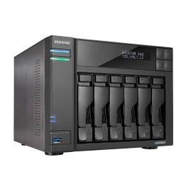 Asustor LOCKERSTOR 6 NAS Desktop Intel® Celeron® N5105 8 GB DDR4 HDD ADM Black