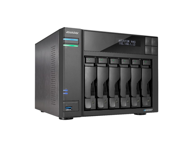 Asustor LOCKERSTOR 6 NAS Desktop Intel® Celeron® N5105 8 GB DDR4 HDD ADM Black