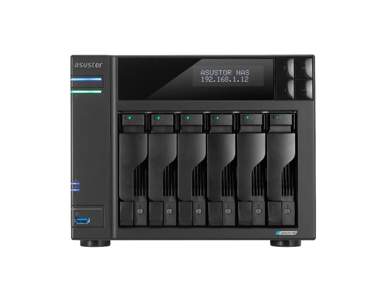 Asustor LOCKERSTOR 6 NAS Desktop Intel® Celeron® N5105 8 GB DDR4 HDD ADM Black