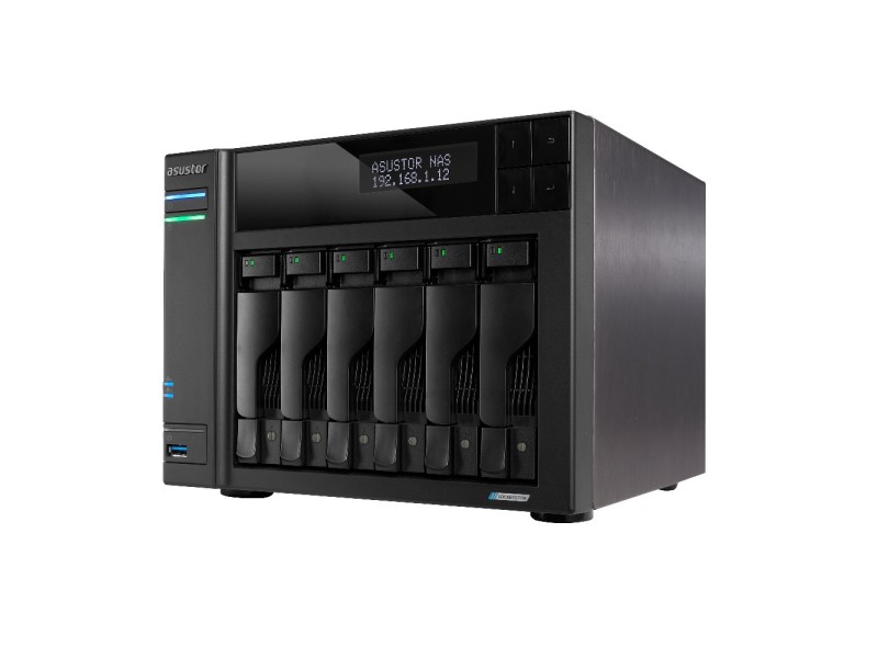 Asustor LOCKERSTOR 6 NAS Desktop Intel® Celeron® N5105 8 GB DDR4 HDD ADM Black
