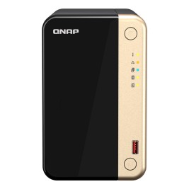 QNAP TS-264 NAS Tower Intel® Celeron® N5095 8 GB 0 TB QNAP QTS Black, Gold