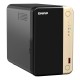 QNAP TS-264 NAS Tower Intel® Celeron® N5095 8 GB 0 TB QNAP QTS Black, Gold