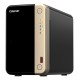 QNAP TS-264 NAS Tower Intel® Celeron® N5095 8 GB 0 TB QNAP QTS Black, Gold