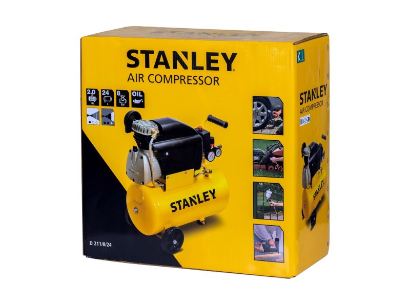 Stanley Oil compressor 24 l 1500 W FCCC404STN005 24 l 8 bar set of 6 pieces