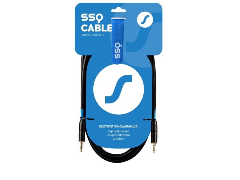 SSQ MIMI2 SS-1425 Cable Mini Jack Stereo 3,5 mm - Mini Jack Stereo 3,5 mm 2 m Black