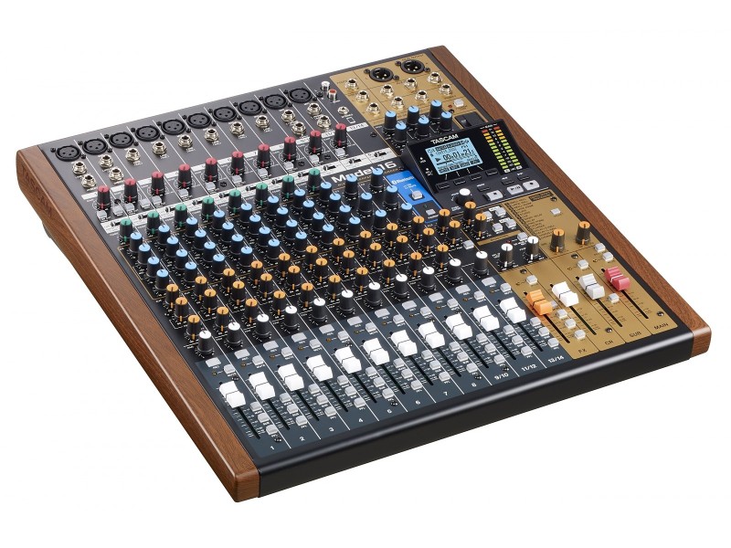 Tascam MODEL 16 audio mixer 16 channels 20 - 30000 Hz Black, Gold, Wood Tascam MODEL 16 audio mixer 16 channels 20 - 30000 Hz Black, Gold, Wood