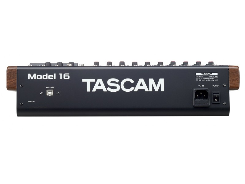Tascam MODEL 16 audio mixer 16 channels 20 - 30000 Hz Black, Gold, Wood Tascam MODEL 16 audio mixer 16 channels 20 - 30000 Hz Black, Gold, Wood