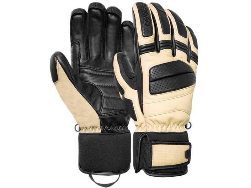 REUSCH MASTER PRO GLOVES SIZE 9 BEIGE AND BLACK