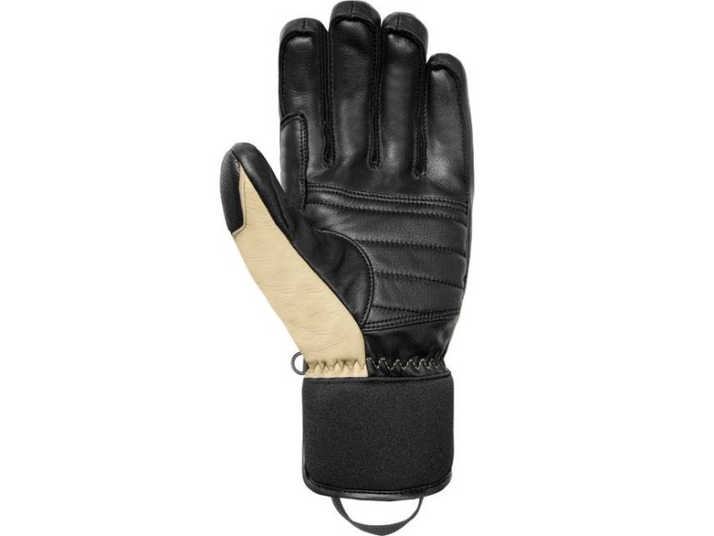 REUSCH MASTER PRO GLOVES SIZE 9 BEIGE AND BLACK
