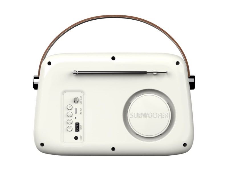 SAVIO RS-02 Portable Radio, white