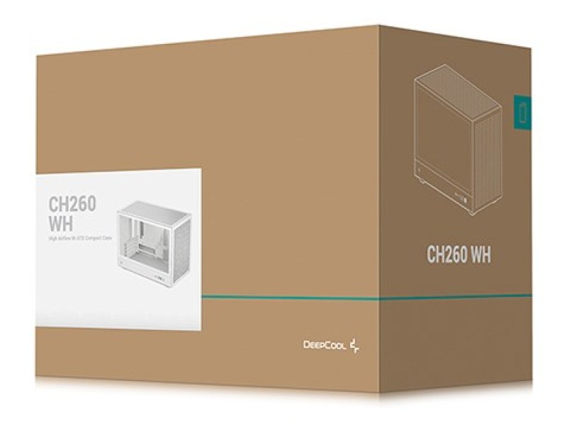 DeepCool CH260 Micro Tower White
