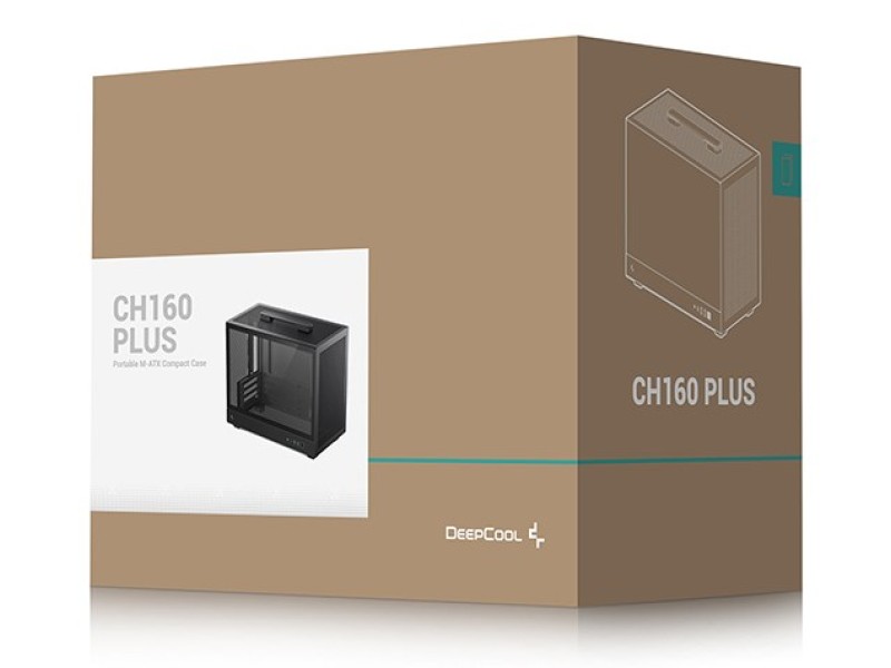 DeepCool CH160 PLUS Small Form Factor (SFF) Black