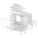 DeepCool CH160 PLUS WH Small Form Factor (SFF) White