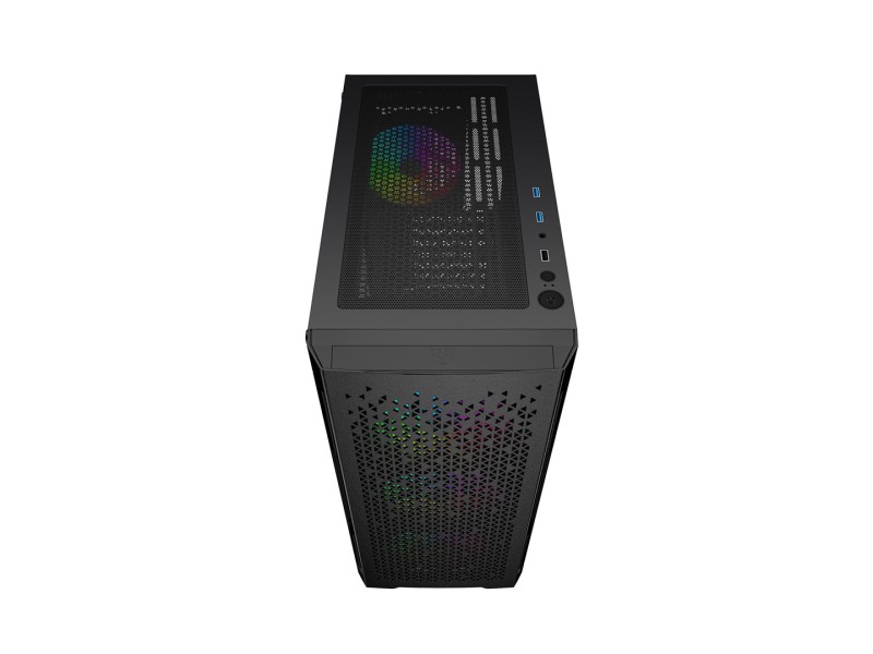 Gembird CCC-FC-400X Gaming ARGB computer case Fornax 400X, black