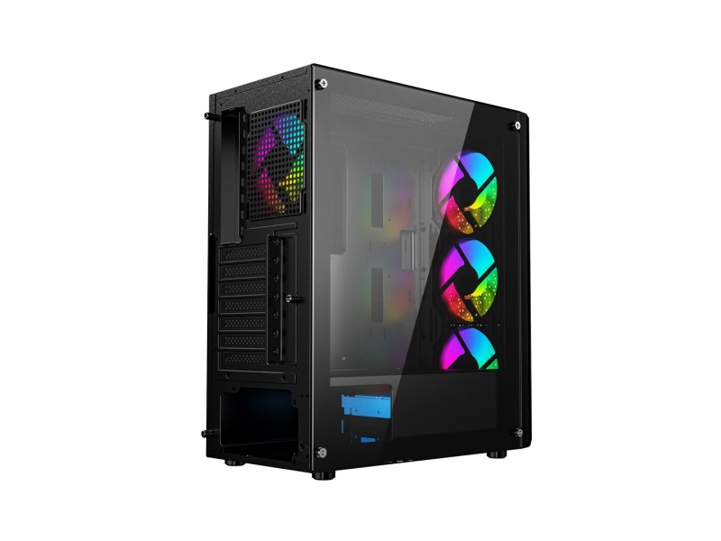 Gembird CCC-FC-400X Gaming ARGB computer case Fornax 400X, black