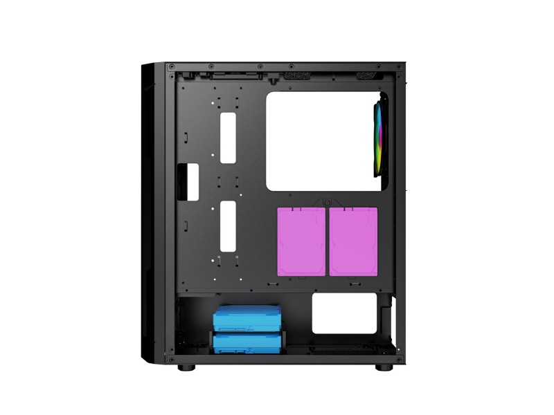Gembird CCC-FC-400X Gaming ARGB computer case Fornax 400X, black