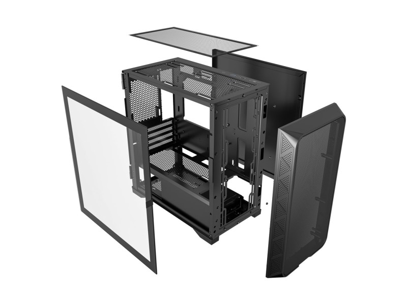 Gembird CCC-FC-MK200 Gaming ATX case, Fornax MK200, mesh, without fans, black