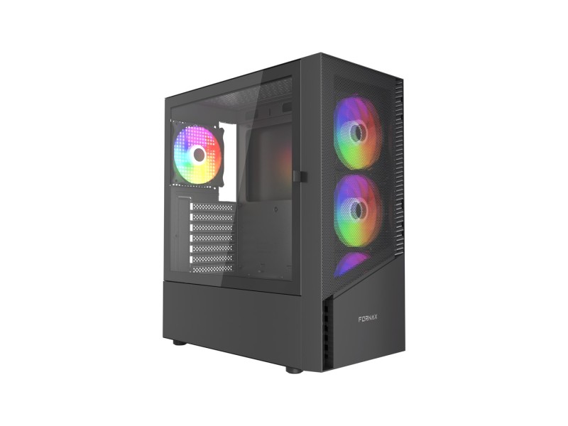 Gembird CCC-FC-4300 Gaming ATX Computer Case Fornax 4300, ARBG backlight, black