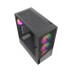 Gembird CCC-FC-4300 Gaming ATX Computer Case Fornax 4300, ARBG backlight, black