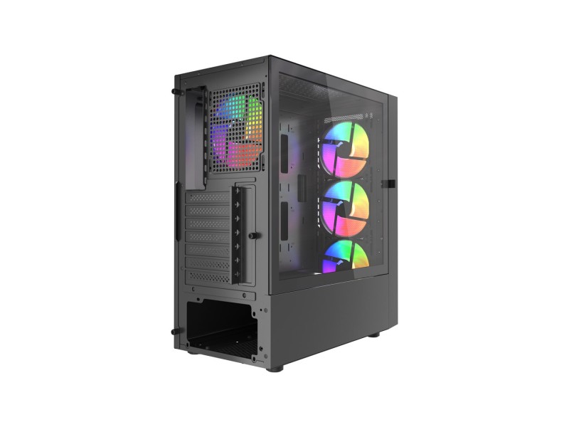 Gembird CCC-FC-4300 Gaming ATX Computer Case Fornax 4300, ARBG backlight, black