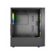 Gembird CCC-FC-4300 Gaming ATX Computer Case Fornax 4300, ARBG backlight, black