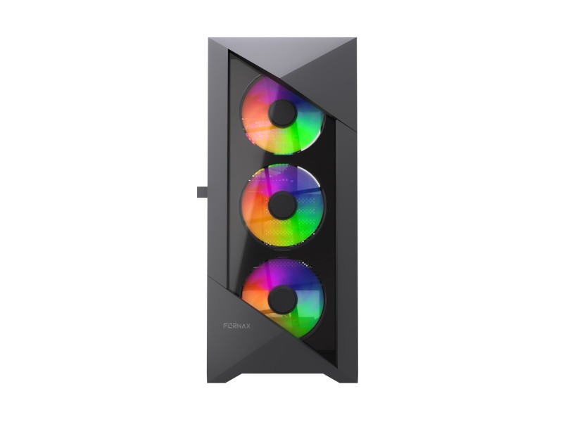 Gembird CCC-FC-900ARGB Gaming computer case Fornax 900, ATX, black