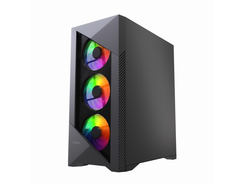 Gembird CCC-FC-900ARGB Gaming computer case Fornax 900, ATX, black