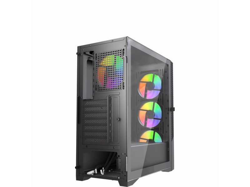 Gembird CCC-FC-900ARGB Gaming computer case Fornax 900, ATX, black