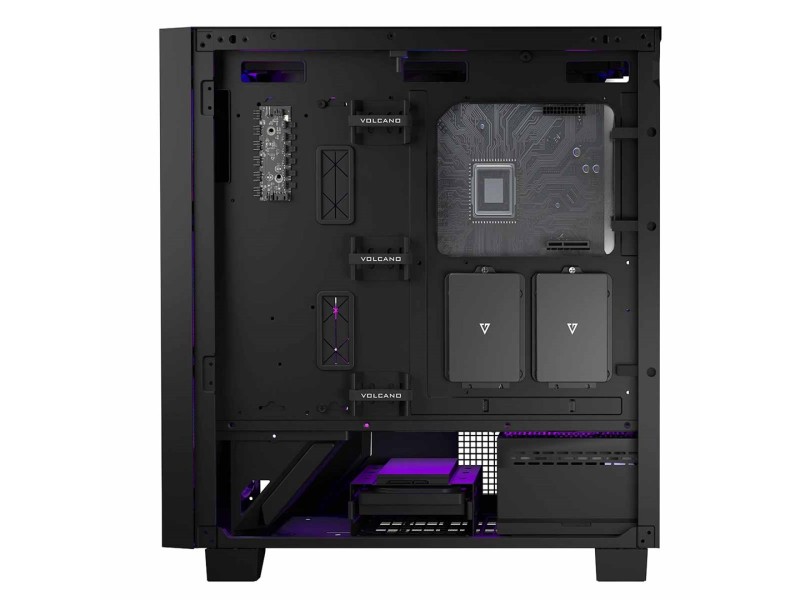 MODECOM Case VOLCANO PERUN APEX ARGB MIDI Black