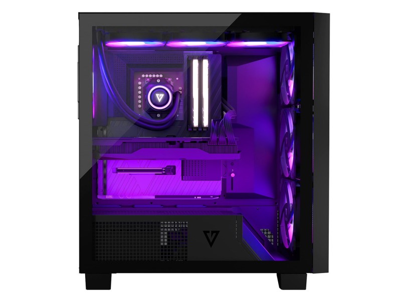 MODECOM Case VOLCANO PERUN APEX ARGB MIDI Black