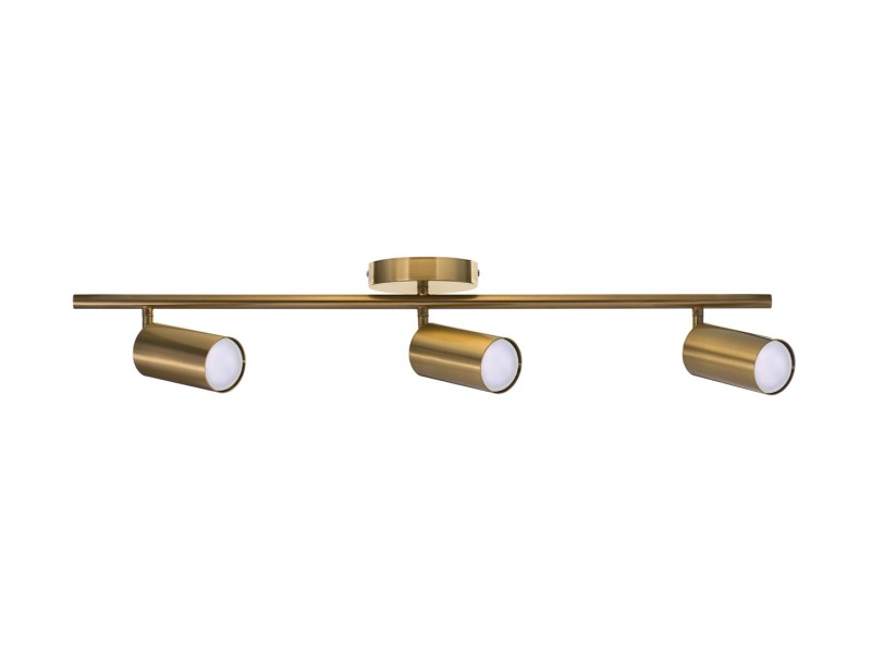 Activejet SPECTRA triple gold ceiling wall lamp strip spotlight GU10 for living room