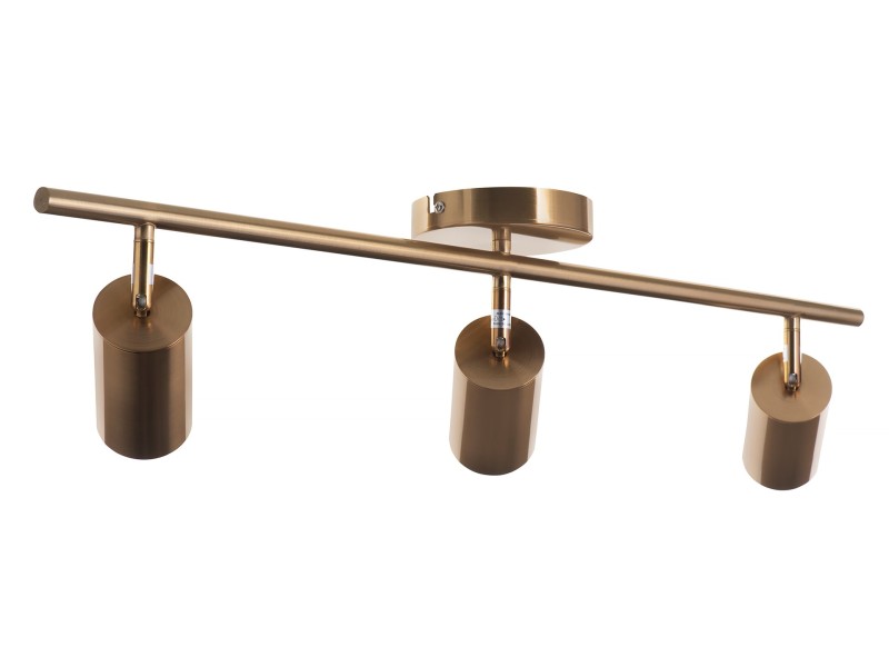 Activejet SPECTRA triple gold ceiling wall lamp strip spotlight GU10 for living room