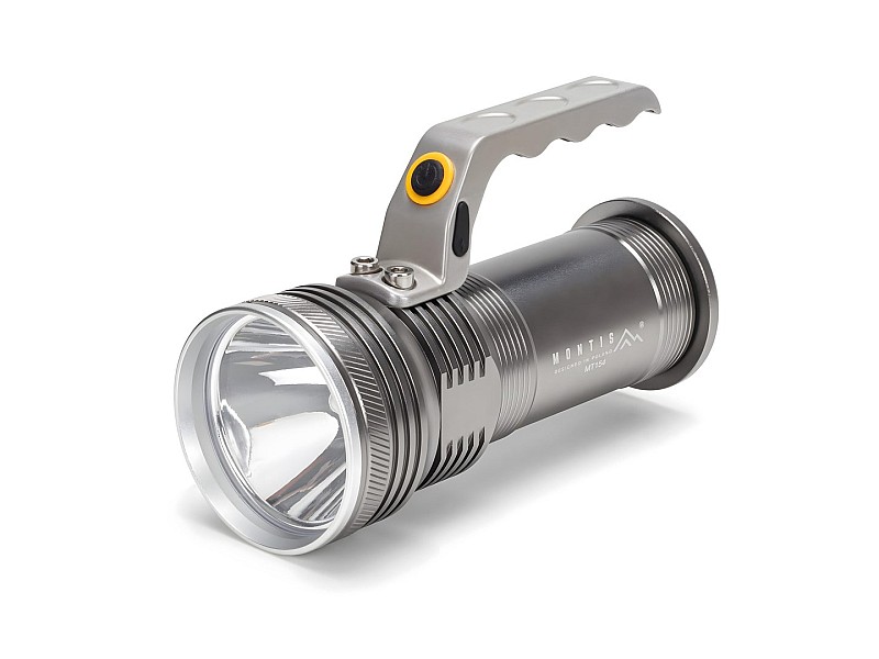 Montis Aluminiowa ręczna latarka akumulatorowa LED MT154 Grey Hand flashlight