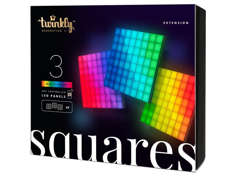Twinkly Squares Extension Kit Smart lighting kit Black Wi-Fi/Bluetooth