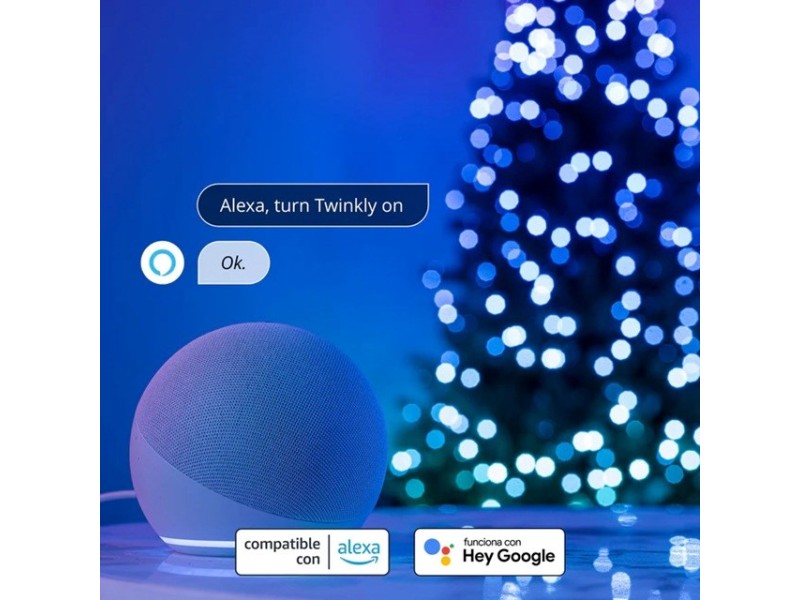 Twinkly Candies LED Christmas tree lights TWKC200RGB-G Candle shape